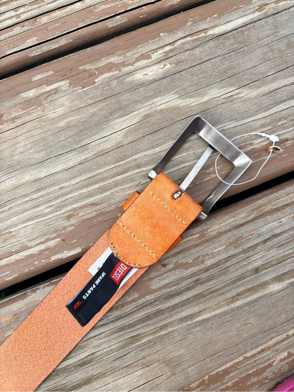NEW Diesel Brown Leather Belt – Size 90 (US 35”)